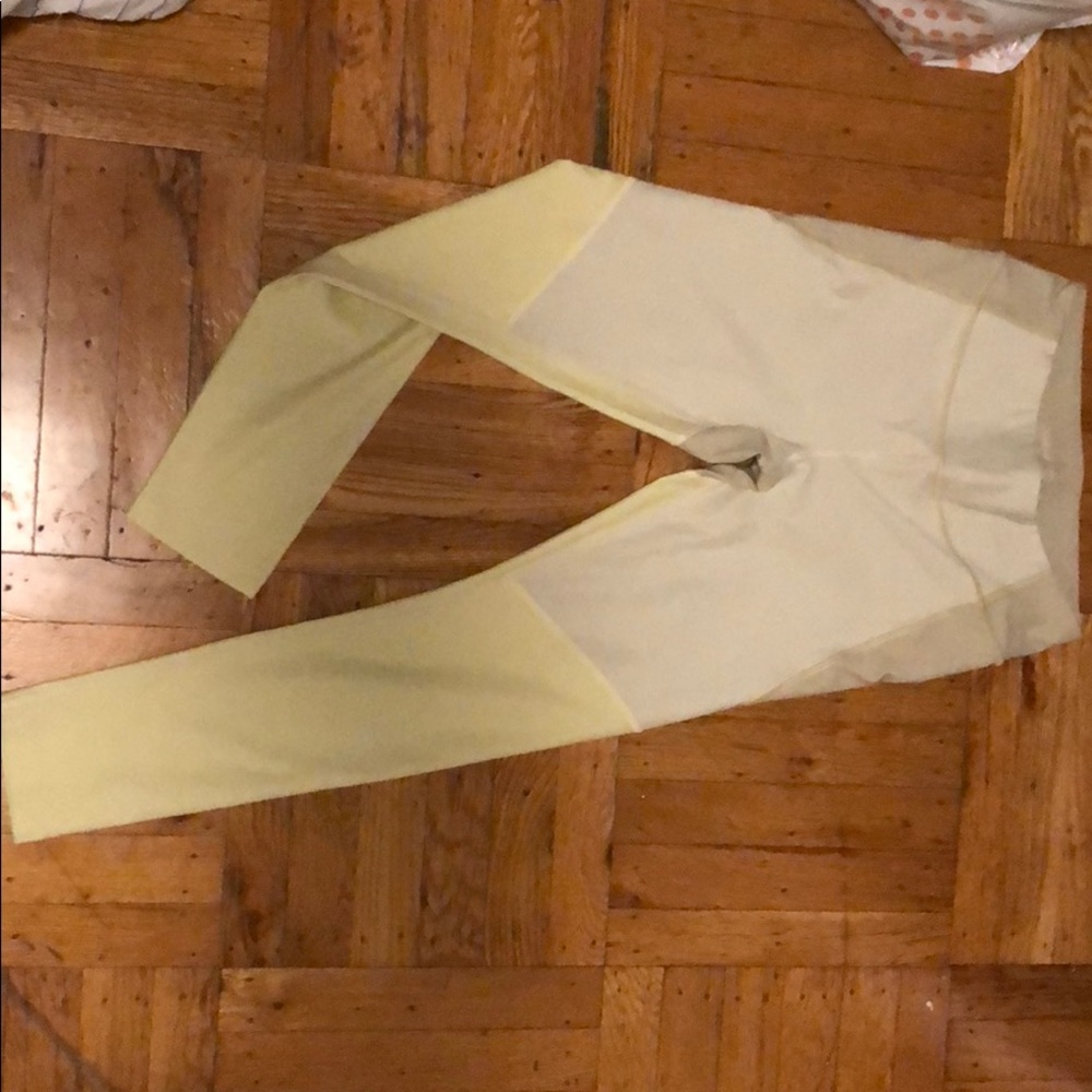 Outdoor Voices Yellow Tri Tone Legging